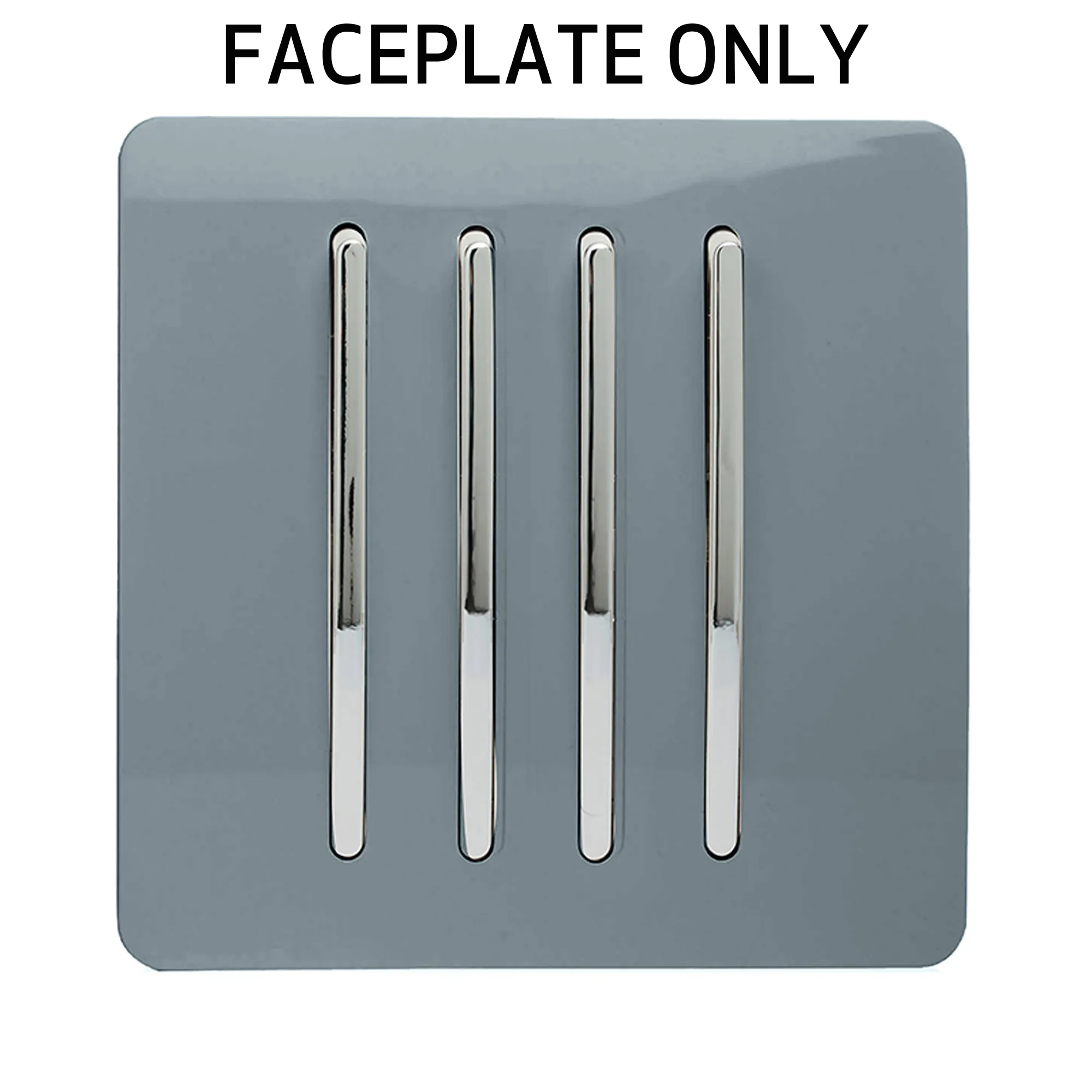Cool Grey Spare Plate Wiring Accessories Trendi Decorative Screwless